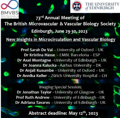 British Microvascular and Biology Society Meeting 2023